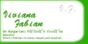 viviana fabian business card